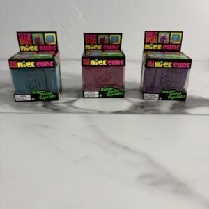 Nee Doh Nice Cube Variety Pack PINK BLUE PURPLE Sensory Toys